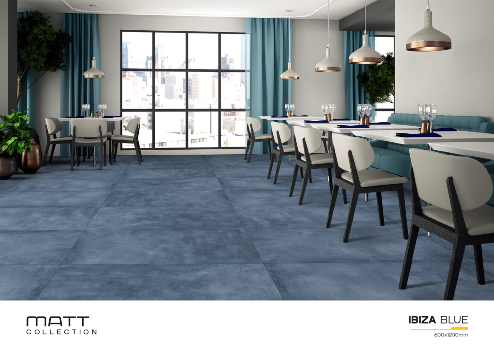 Large format porcelain tiles