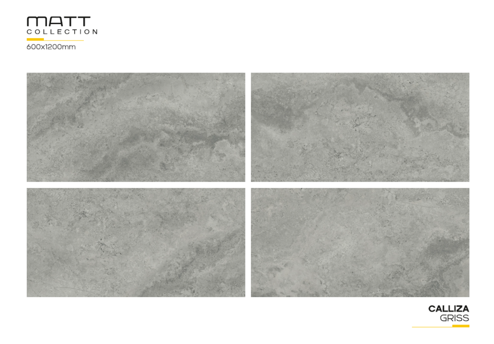 Large format porcelain tiles