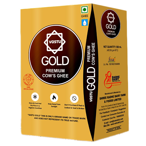 500 ML Premium Cow Ghee Tetra Pack