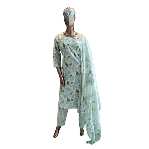 266 KPDSH 3 Pcs Ladies Cotton Suit Set