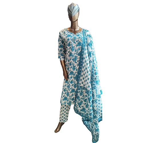 239 KPDSH 3 Pcs Ladies Cotton Suit Set