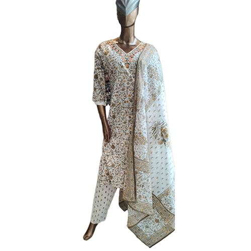 238 Kpdsh 3 Pcs Ladies Cotton Suit Set - Color: As Per Requirment
