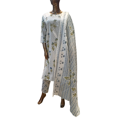 188 KPDSH 3 Pcs Ladies Cotton Suit Set