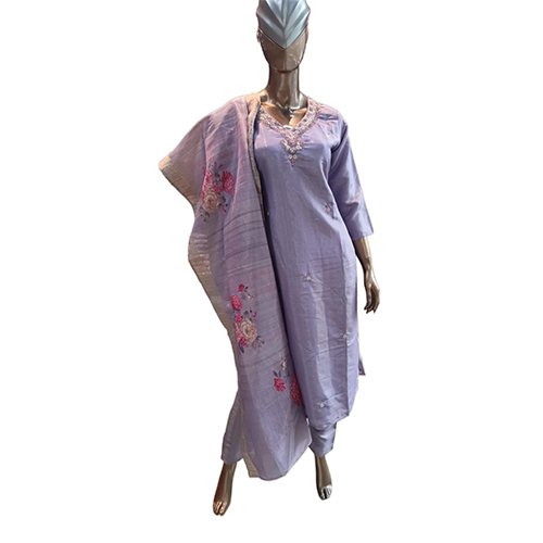 169 Kpdsh 3 Pcs Ladies Suit Set - Color: Purple