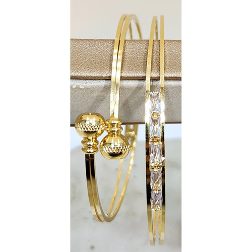 Gold Plated Diamond Bangle