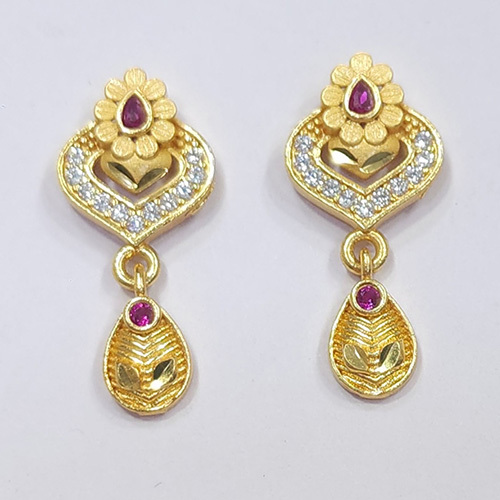 Pota And Austrian Stone Dangler Imitation Earrings