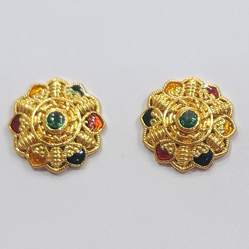 Beautiful Antique Gold Plated Finish Adjustable Imitation Earrings