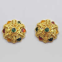 Beautiful Antique Gold Plated Finish Adjustable Imitation Earrings