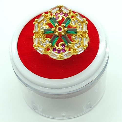 Gold Plated Adjustable Light Weight Imitation Ring