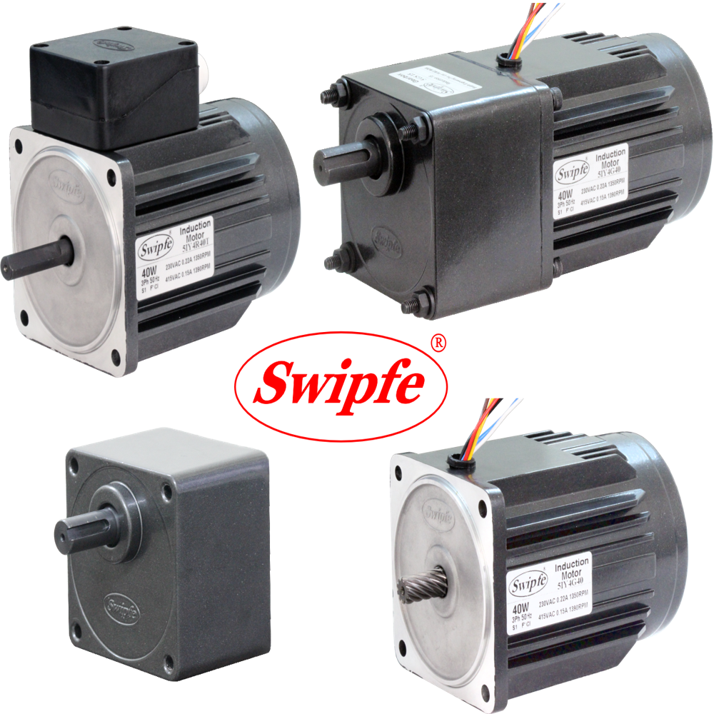 Ac Geared Motor 40 Watt - Color: Black