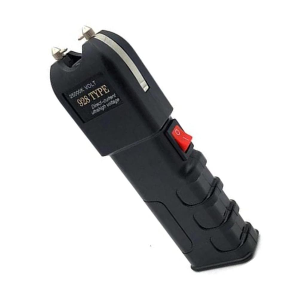 Self Defense 928 Type Safety Stun Gun With Flashlight - Color: Black