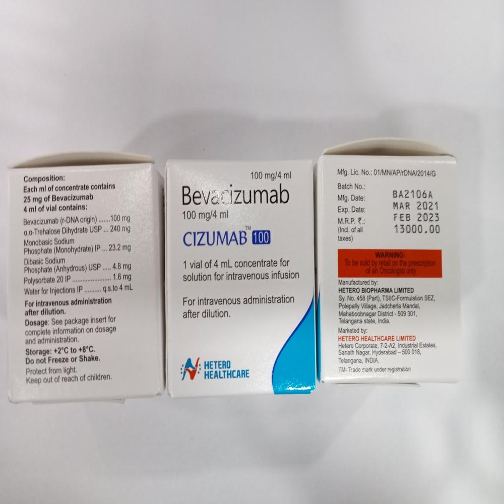Cizumab 100 Bevacizumab (100mg/4ml) Injection