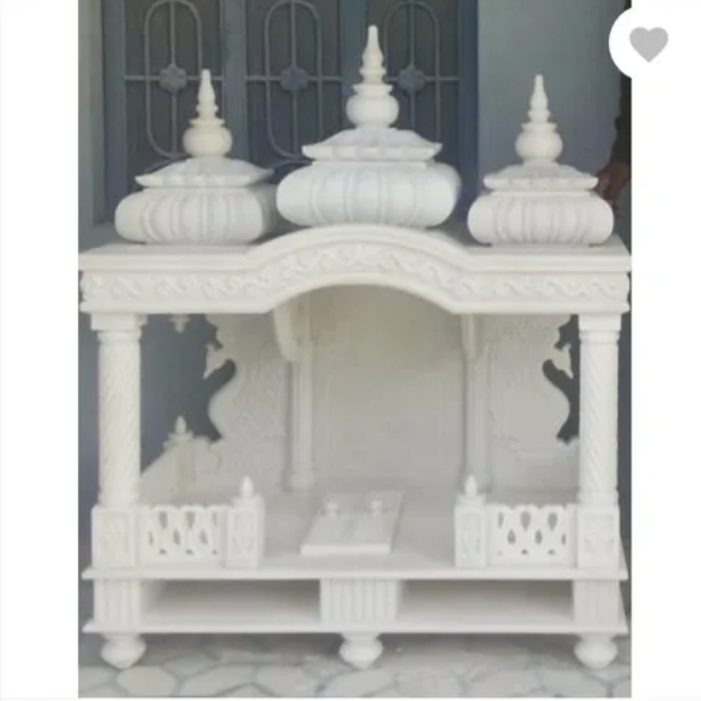 Lovely Makrana carved marble mandir