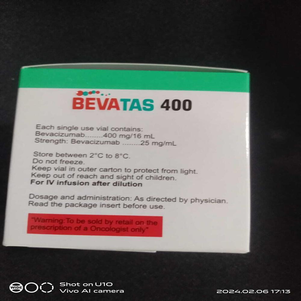 Bevatas 400 Bevacizumab (400mg) Injection