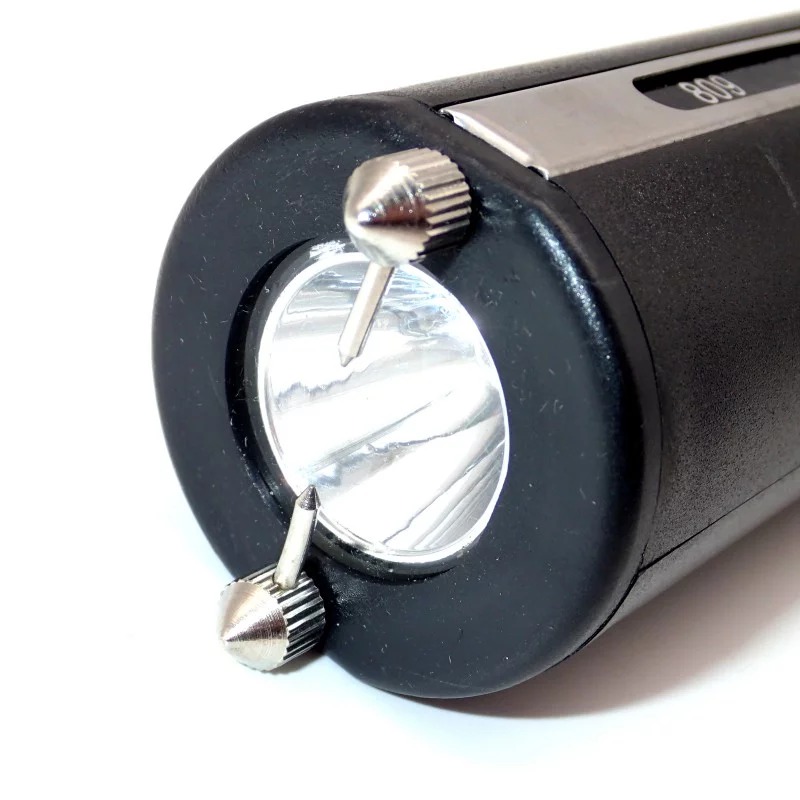 Self Defense TW-809 Safety Stun Baton with Flashlight & Siren