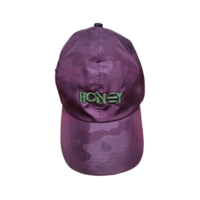 Printed Embroidered Cap - Color: Purple