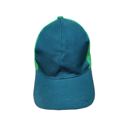 Plain Casual Unisex Polyester Cap - Color: Grey And Green