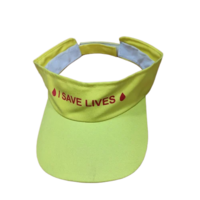 Unisex Sun Visor Polyester Cap - Color: Yellow(base)