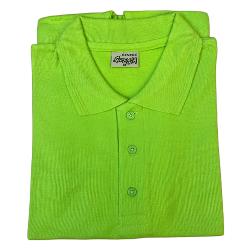 Fluorescent Green Cotton T Shirt - Feature: Good Quality