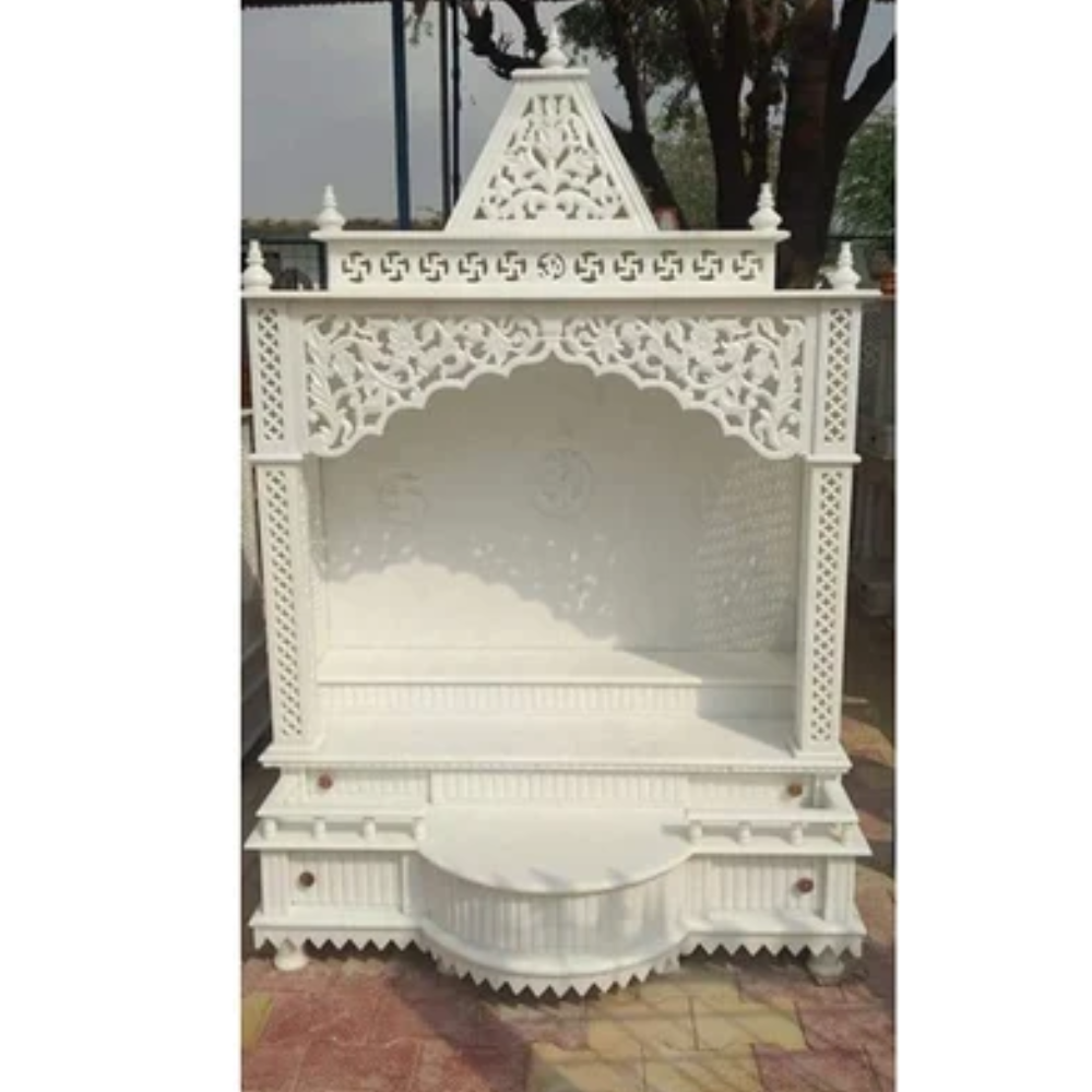 Jali Makrana Marble Temple - Color: White
