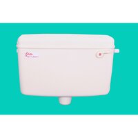 Toilet flush tank ivory