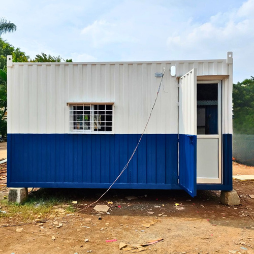 Prefabricated Portable Office Container - Color: Blue