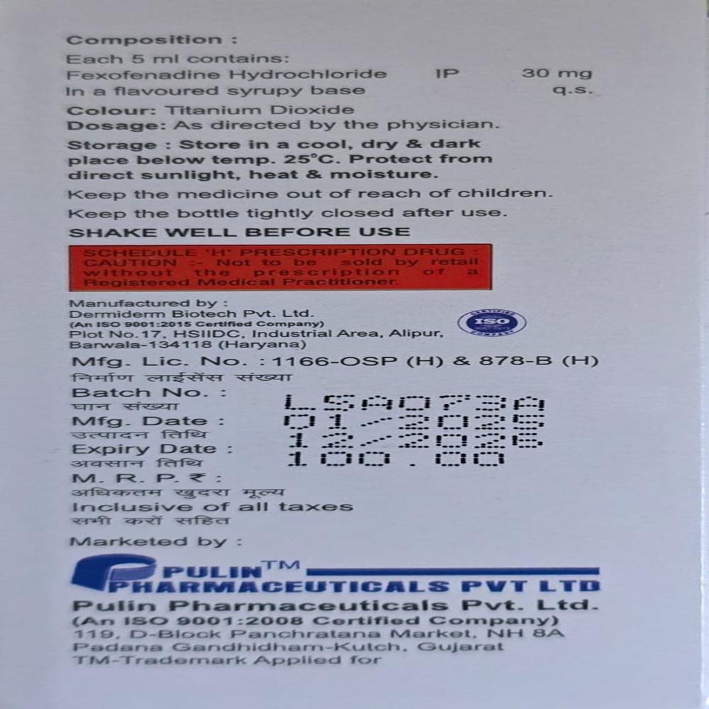 Pulfexo Suspension - Age Group: Children