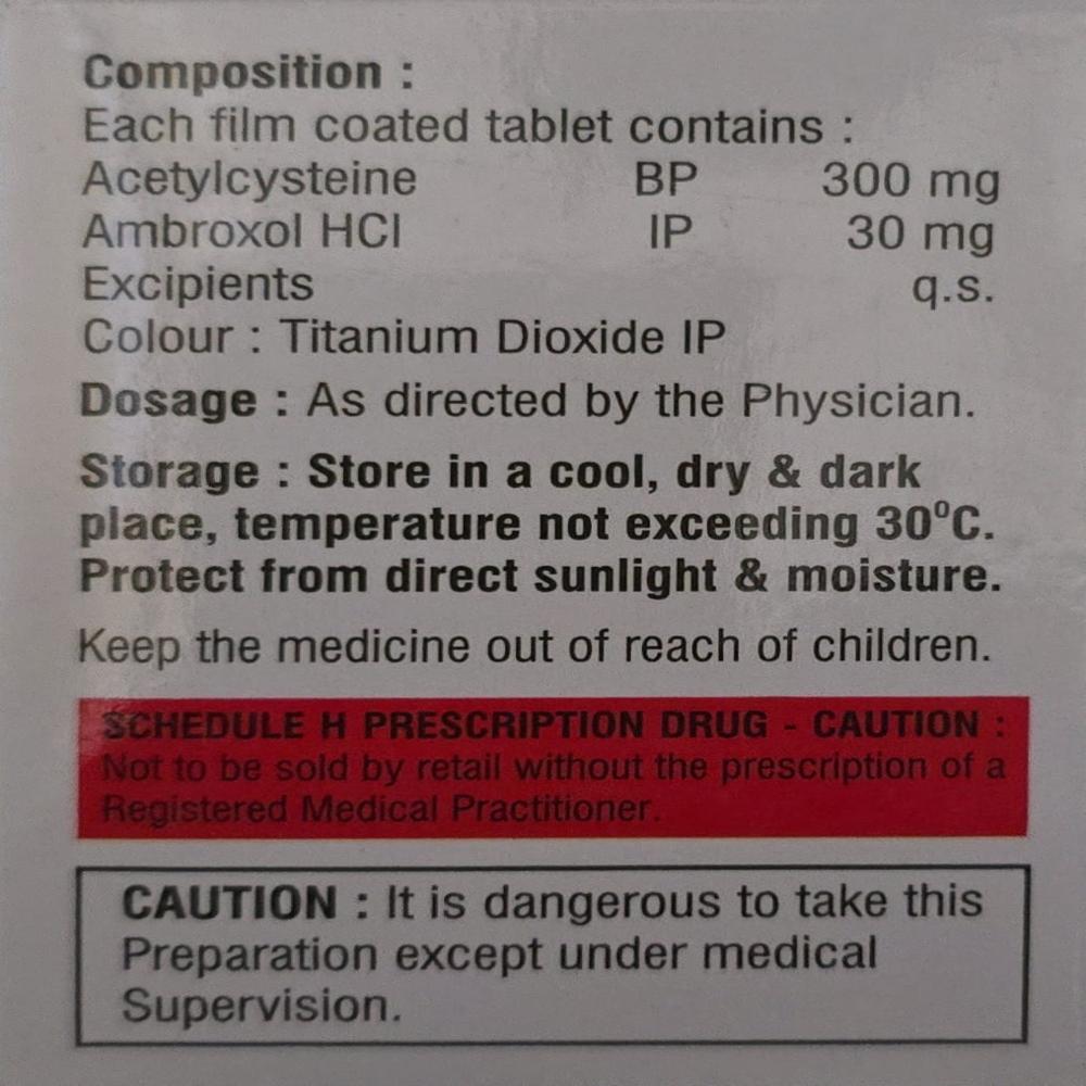 Acys-am Tablets - Expiration Date: 18a 36 Months