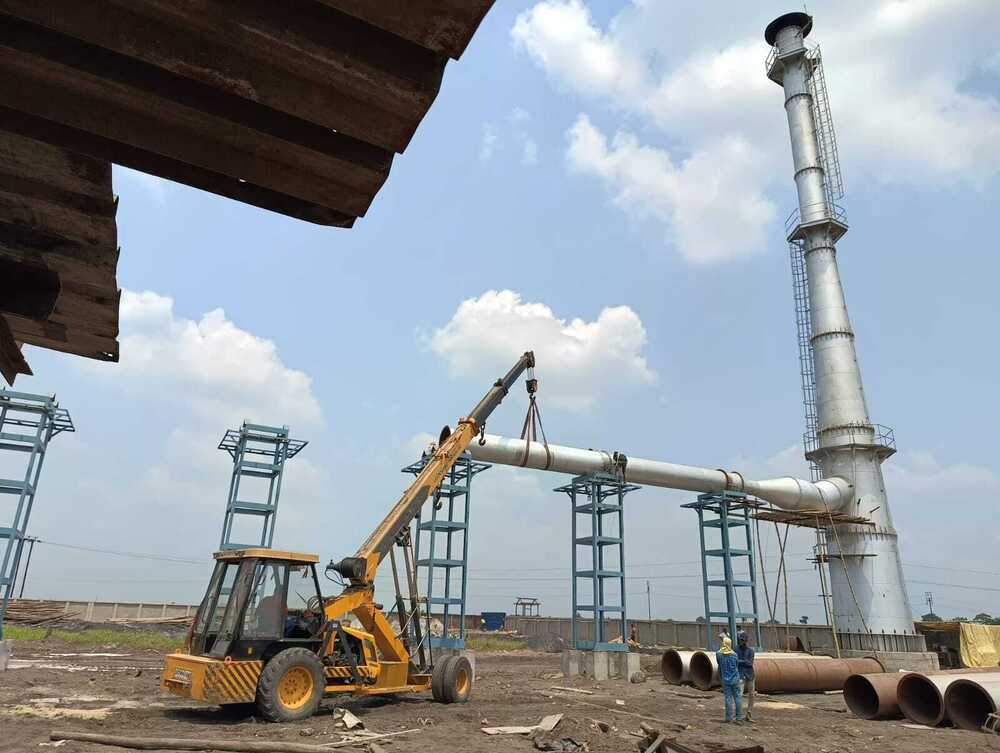 Industrial Ms Chimney - Duct Diameter: 3 Meter (M)