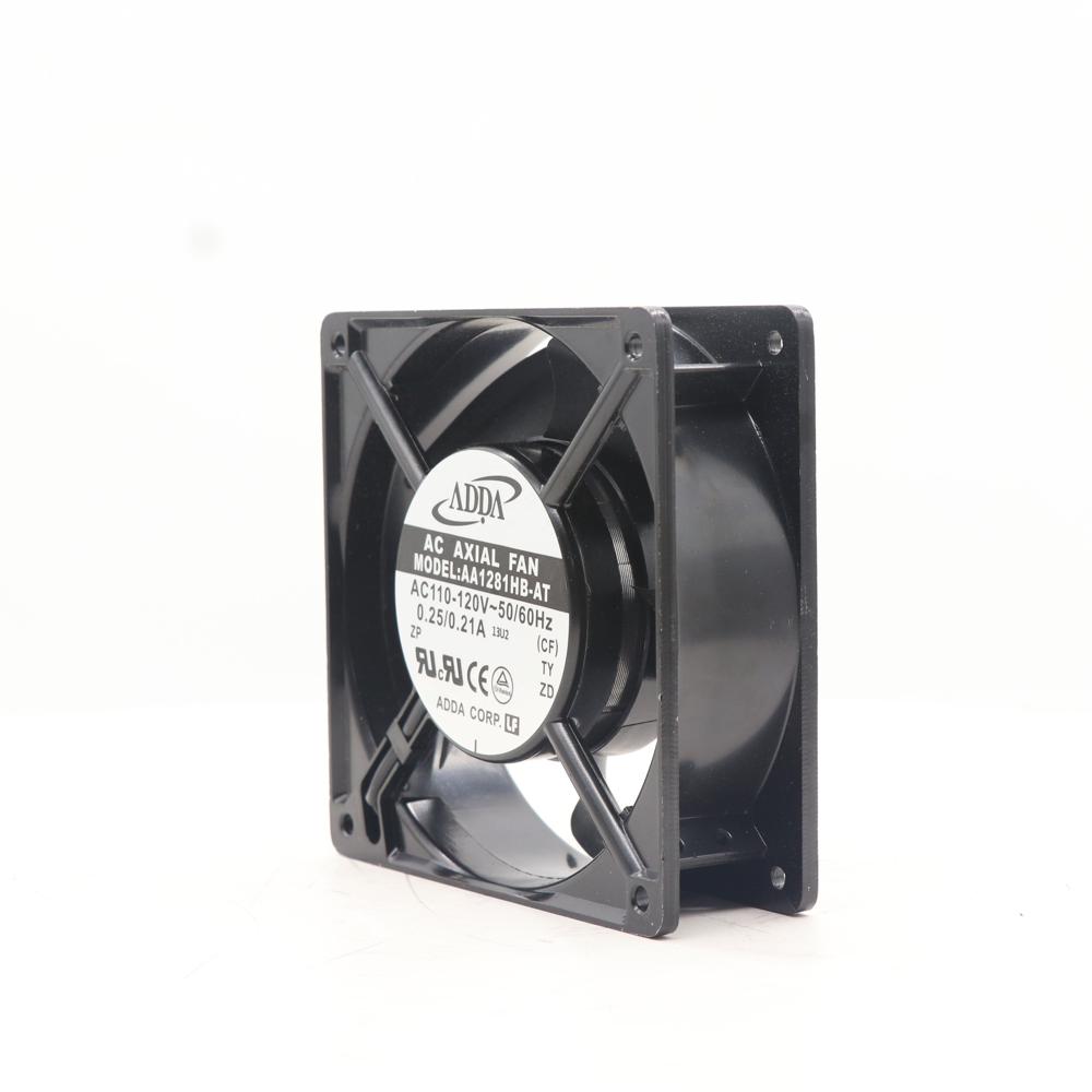 ADDA AA1281HB-AT 115V AC 94.5CFM 42.2dB 120X120X38.5mm 12038 12cm Ball Bearing Wire Leads Cabinet Axial Flow Cabinet Cooling Fan