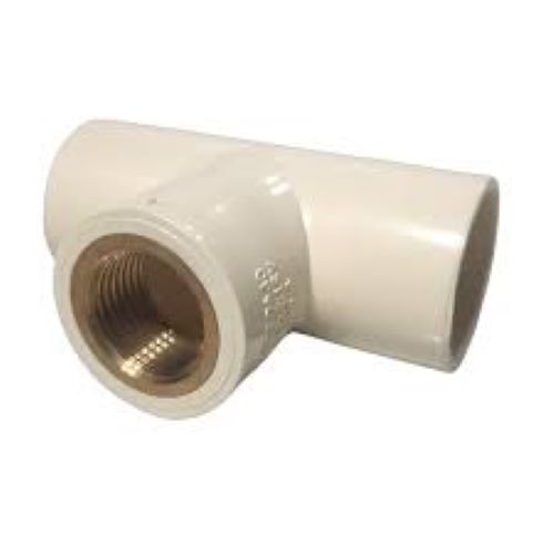 Tee Brass Insert - Cpvc Material, Reducing Tee Shape | Ansi Compliance, Hot Rolled Technique, High Working Pressure, Warranty Included
