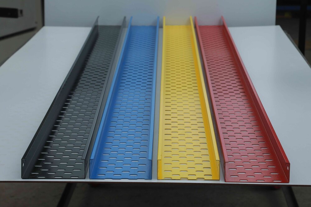 Powder Coated Cable Tray - Color: Red