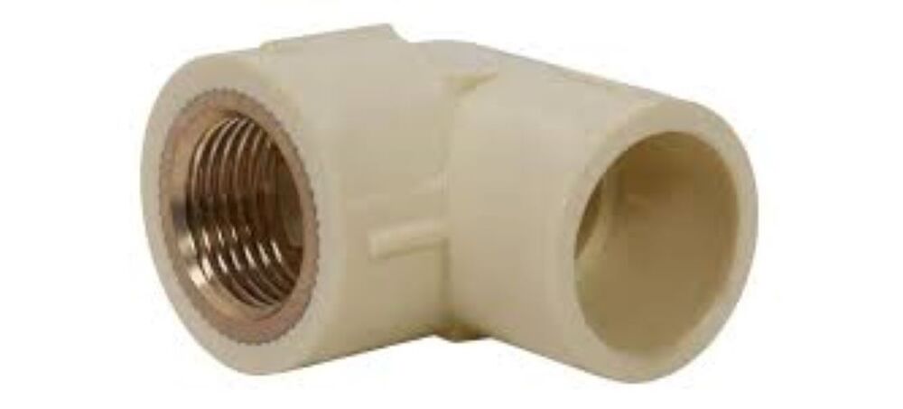 90 Degree Brass Insert Elbow - Cpvc & Brass, Reducing Shape, Aisi Certified, Hot Rolled, High Working Pressure, Standard Warranty