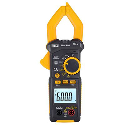 6000 Count 600A Dc-Ac Trms Autoranging Digital Clampmeter With Loz And Vfc - Color: Yellow Black