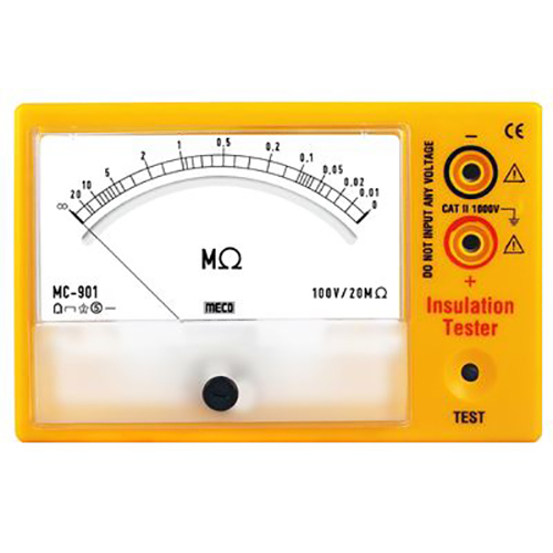 Mc 901 Analog Insulation Tester 100V - 20M Ohm - Accuracy: 0.05 %
