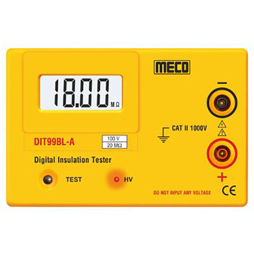 Dit99Bl - A Digital Insulation Tester 100V - 20M Ohm - Color: Yellow