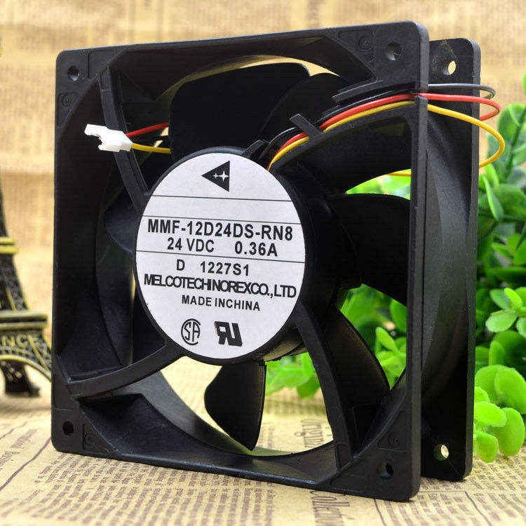 MMF-12D24DS-RN8 12CM 12038 24V 0.36A Fan Fast Shipping MMF-12D24DS-RN8