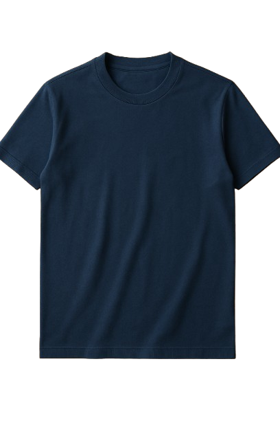 Baggy Fit Oversized T-Shirt - Color: Navy Blue