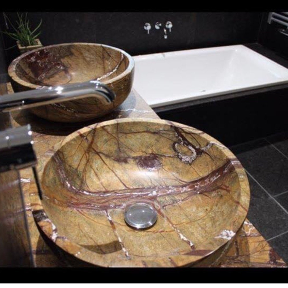 Brown Marble Washbasin