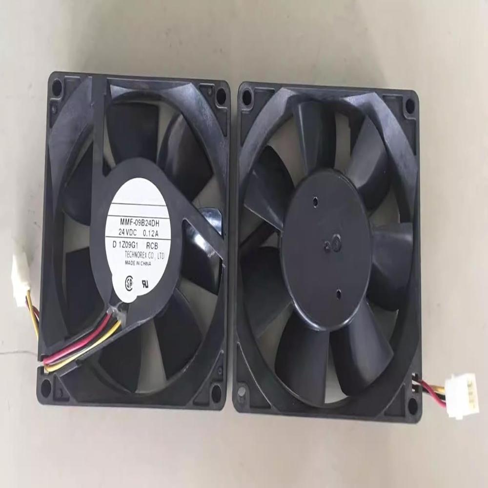 MMF-09B24DH-RCB DC24V 0.12A 9225 3-Wire 92x92x25mm 92mm Inverter Cooling Fan