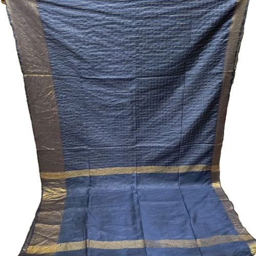 Ladies Silk Gichha Saree - Color: Multicolor
