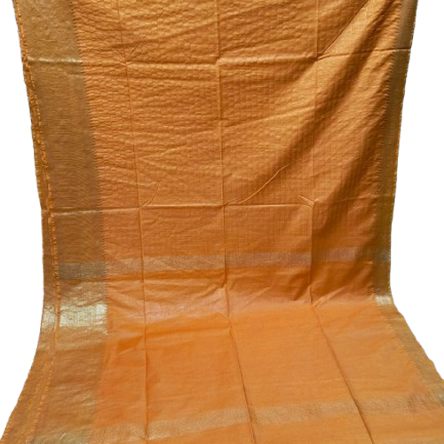 Ladies Silk Gichha Saree - Color: Multicolor