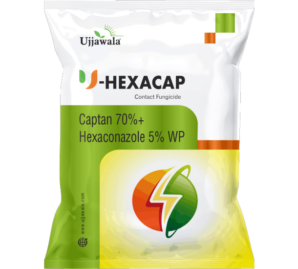 Captan 70%+Hexaconazole 5% WP Fungicide