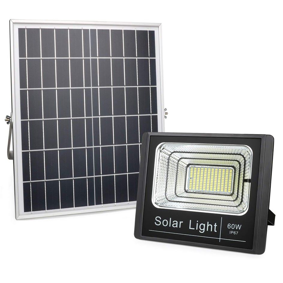 dc flood lihgt with solar modukes