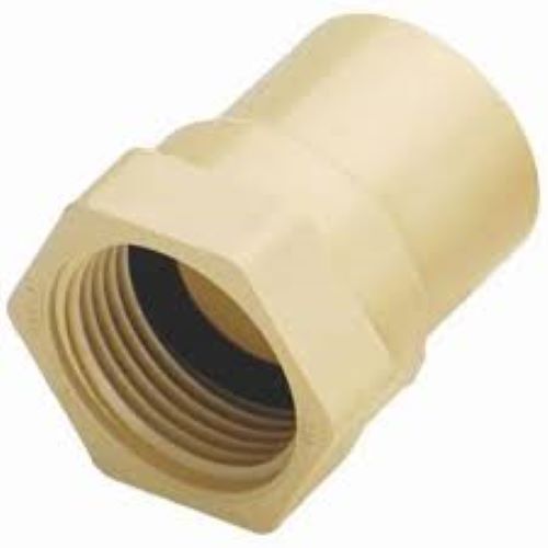 Female Threaded Adaptor - Cpvc/brass, High-pressure Reducing Fitting, Aisi Standard, Hot Rolled Technique, Leak-free Connection, Backed By Warranty