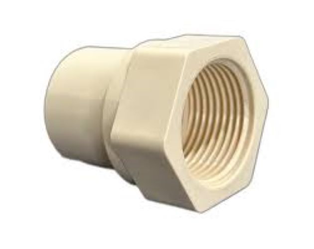 Female Threaded Adaptor - Cpvc/brass, High-pressure Reducing Fitting, Aisi Standard, Hot Rolled Technique, Leak-free Connection, Backed By Warranty