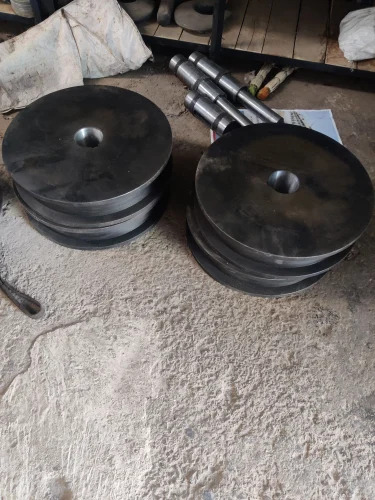 Wheel Assembly For Heavy Duty Crane - Color: Black