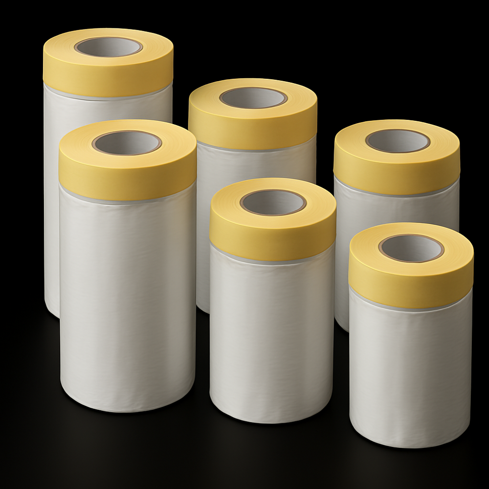 Pre Tape Masking Film - Color: White