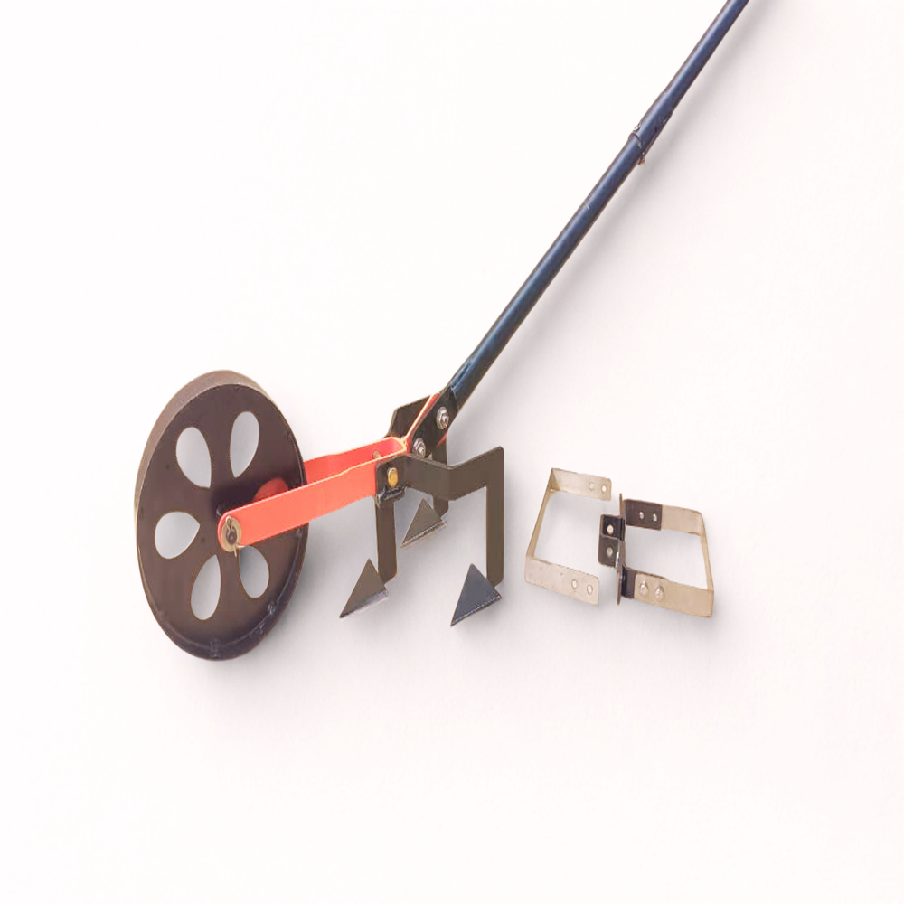 Single Wheel Hoe Weeder - Color: Black