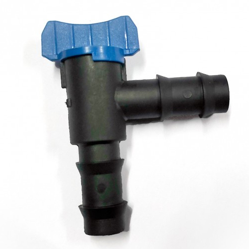 1439 Elbow Barbed Connector With Valve - Application: Agriculture
